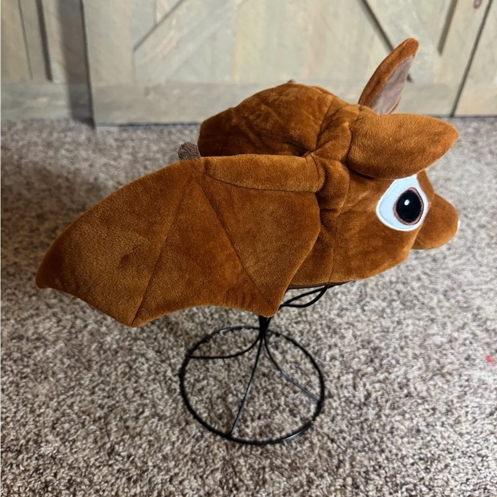 Ecopals plush brown bat hat New with tag